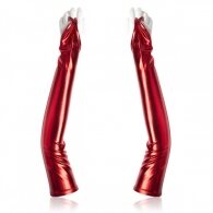Naughty Toys Shiny Finger Loop Gloves Red