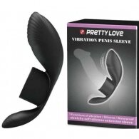 Pretty Love rechargeable silicone vibrating penis ring and sleev