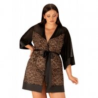Obsessive Plus Size Allunes Leopard Kimono