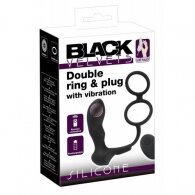 Συνδυασμός διπλό δαχτυλίδι με σφήνα με τηλεχειριστήριο Black Vel