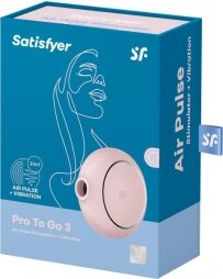 Satisfyer Pro to Go 3 Double Air Pulse Vibrator Rose