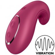 Satisfyer Dipping Delight Lay On Vibrator Berry