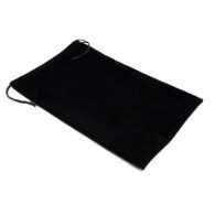 Black satin adult toys storage bag