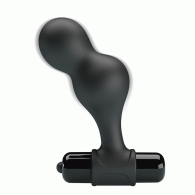 MR PLAY vibrating silicone Butt Plug 10 x Ø3 cm