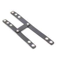 Naughty Toys Διπλό δερμάτινο δακτυλίδι πέους όρχεων