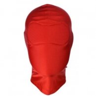 Naughty Toys RED Spandex hood with No holes SMALL-MEDIUM