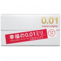 Sagami 0.01 Ultra thin latex-free Polyurethane condoms 5-pack