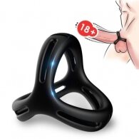 TOYBOY STAY HARD Triangle splitter ring BLACK