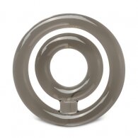 Dual Cock and Balls Ring CLEAR