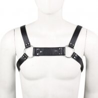 Bulldog leather chest harness