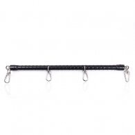 NAUGHTY TOYS Black Bondage Spreader Bar Pu wrapped 50 cm