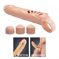 Pretty Love penis extender with 3 removable extender tips
