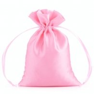 Drawstring Satin Bag Pink 30*10cm