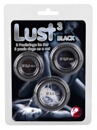 You2Toys Lust 3 Cockrings Set Black