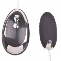 Black Color 20 Speeds Silicone Vibrating Egg