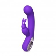 12-Speed Purple Color Silicone Rabbit Vibrator