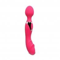 10-Speed Red Color Silicone Double Ended Wand Massager