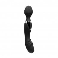 10-Speed Black Color Silicone Double Ended Wand Massager