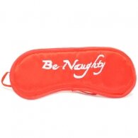 Be naughty blindfold, Red