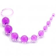 Purple 10 Beads Anal Toy