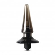 Black Vibrating Anal Plug