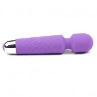 Purple Color 18-Speed Strong Vibrating Rechargeable Wand Massage