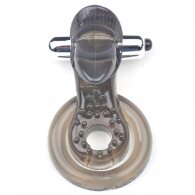 One Speed Tongue Vibrating Cock Ring in Black Color