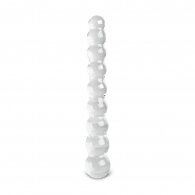 8.6'' Clear Color Glass Anal Beads - P09