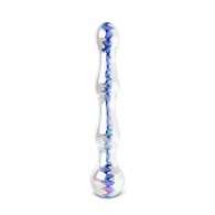 Blue Color Wavy Glass Massager