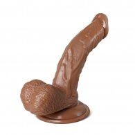 6.5 Inches Brown Color Realistic Dildo with Balls