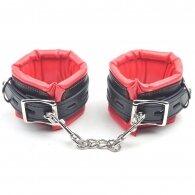 Red and Black Hi Quality Handcuffs
