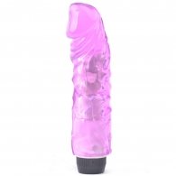 8.7'' Clear Purple Fat Realistic Penis Vibrator