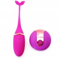 Purple 10 Speeds USB Silicone Vibrating Egg 15 cm