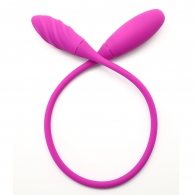 7-Speed Pink Rechargeable Double Vibrator 60 cm