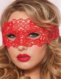Enchanting Red Lace eye mask