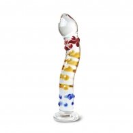 Colorful Textured Sensual Glass Dildo