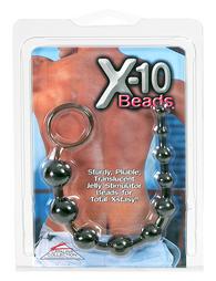 X 10 BEADS BLK