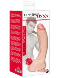You2Toys Realistixxx Real Stallion Όρχεις Βεντούζα Flesh 27.5cm