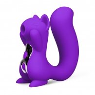 10 Speeds Purple Silicone Squirrel Clitoral Sucking Massager