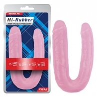 Hi-Rubber pink double dildo