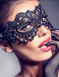 Black Enchanting Lace eye mask