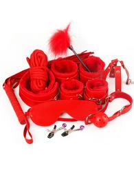 Red Leather Bondage Adult Sexy Toys