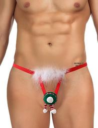 Red Christmas Sexy Fluffy Underwear