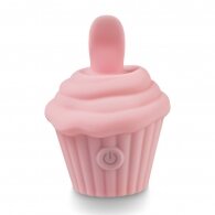 10-Speed Pink Color Silicone Icecream Shape Massager with Tongue