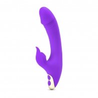 Puple Color 9 Speeds Rechargeable Silicone Penis Vibrator