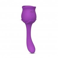 10 Speeds Purple Color Silicone Clitoral Sucking Rose with G-Spo