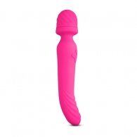Purple Color 9 Speeds Rechargeable Silicone Wand Massager