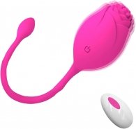 Vibrating Egg Ambrosia, 10 Modes, Silicone, USB, Pink 19 cm