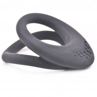 Black Color Silicone Dual Cock Rings