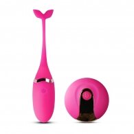 Pink Color 10 Speeds Rechargeable Silicone Remote Control Vibrat